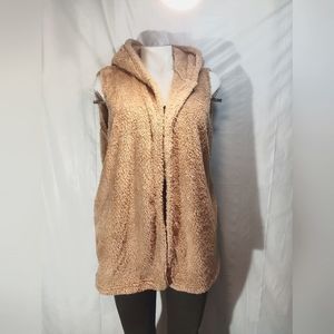 Women's throw onvest sleeveles cape size M